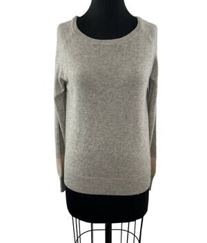 REPEAT Silver Edition Heather Gray S Sweater Cashmere Round Long Sleeve Pullover